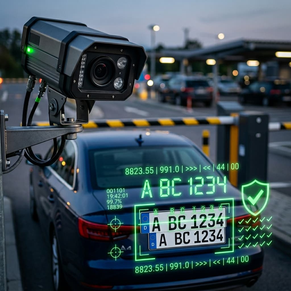 Equipe em implantação de sistema de estacionamento